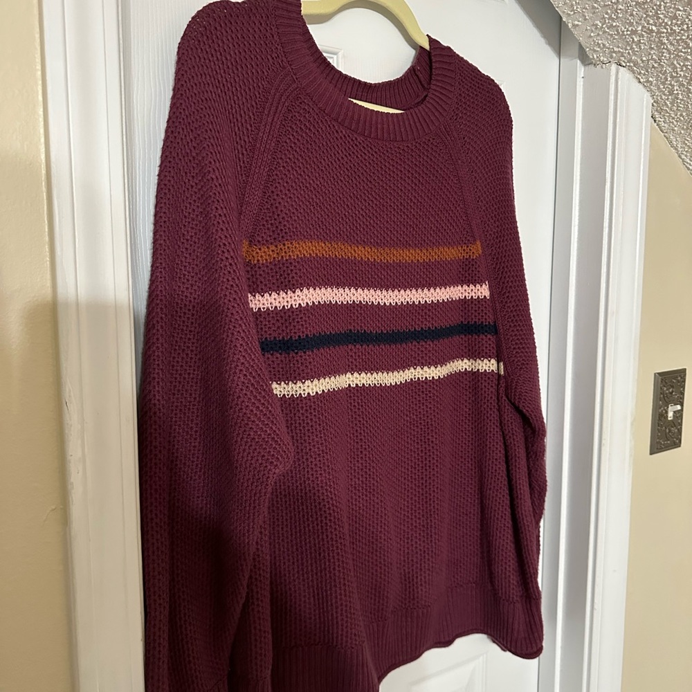 Maroon Sonoma Crew Neck Sweater